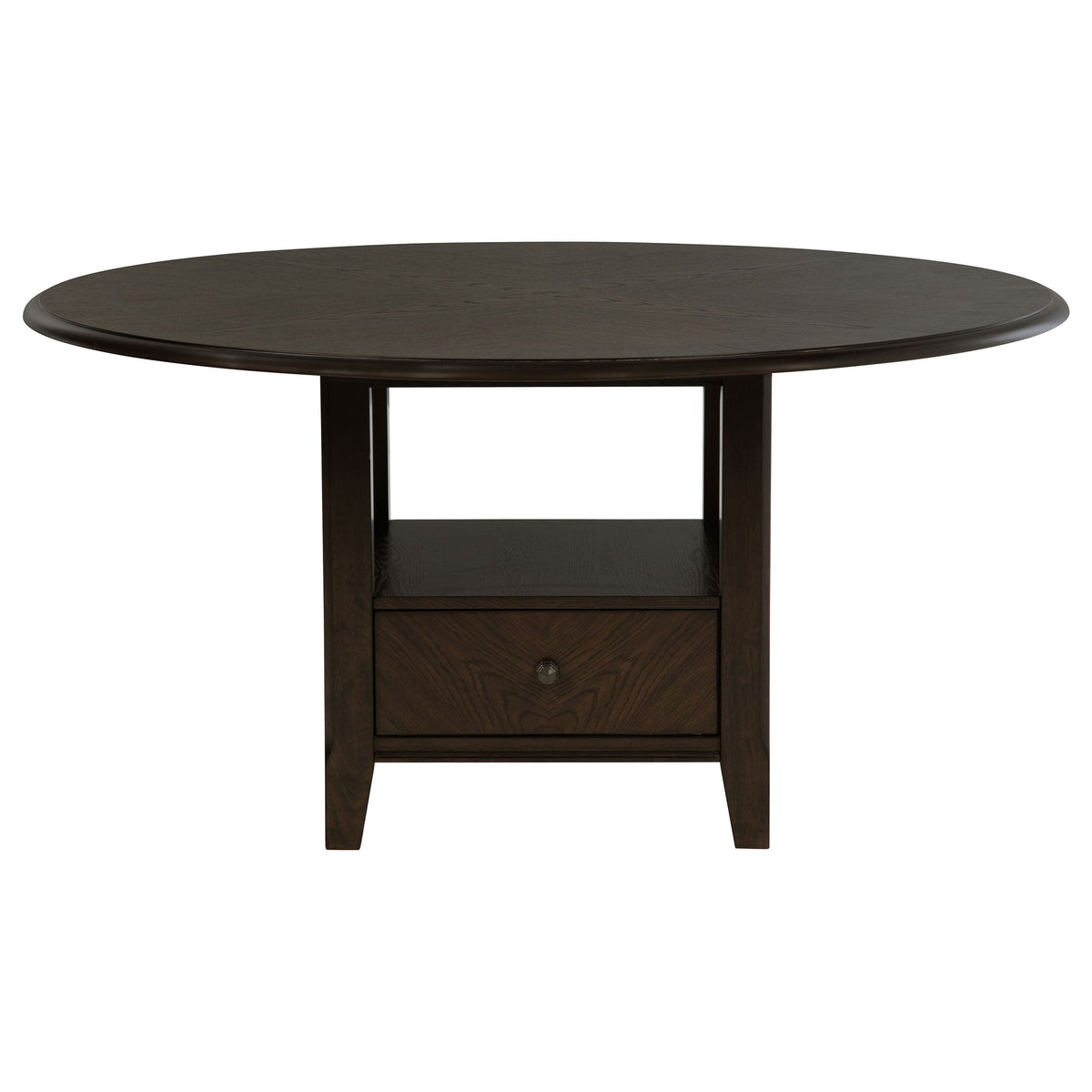 Twyla 5-piece 60-inch Round Wood Dining Table Set Dark Cocoa