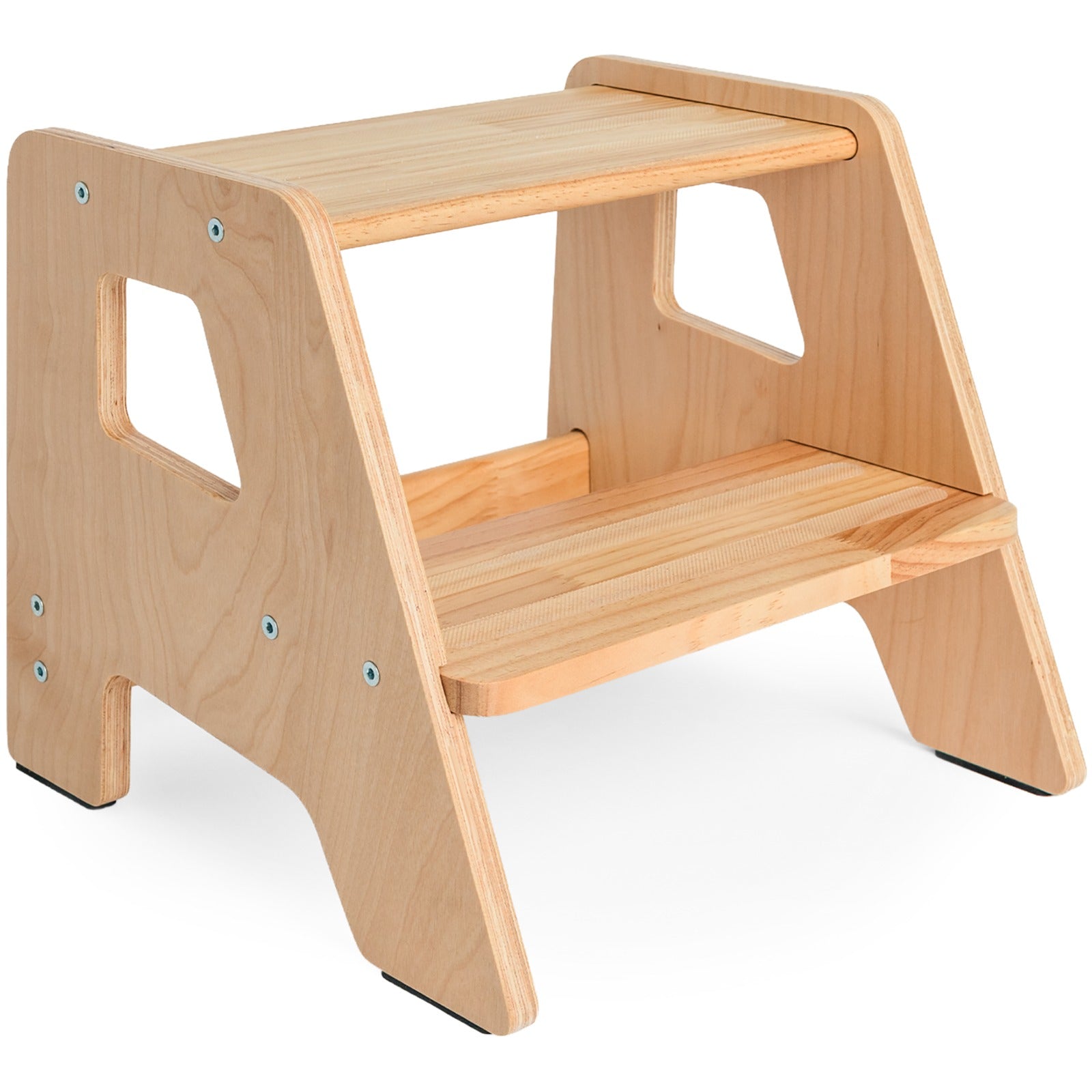 2-Step Wooden Stool for Toddlers(Step Stool for Children Ages 2+)