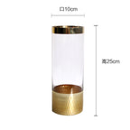 Glass vase modern transparent hydroponic flower vase home decoration ornaments