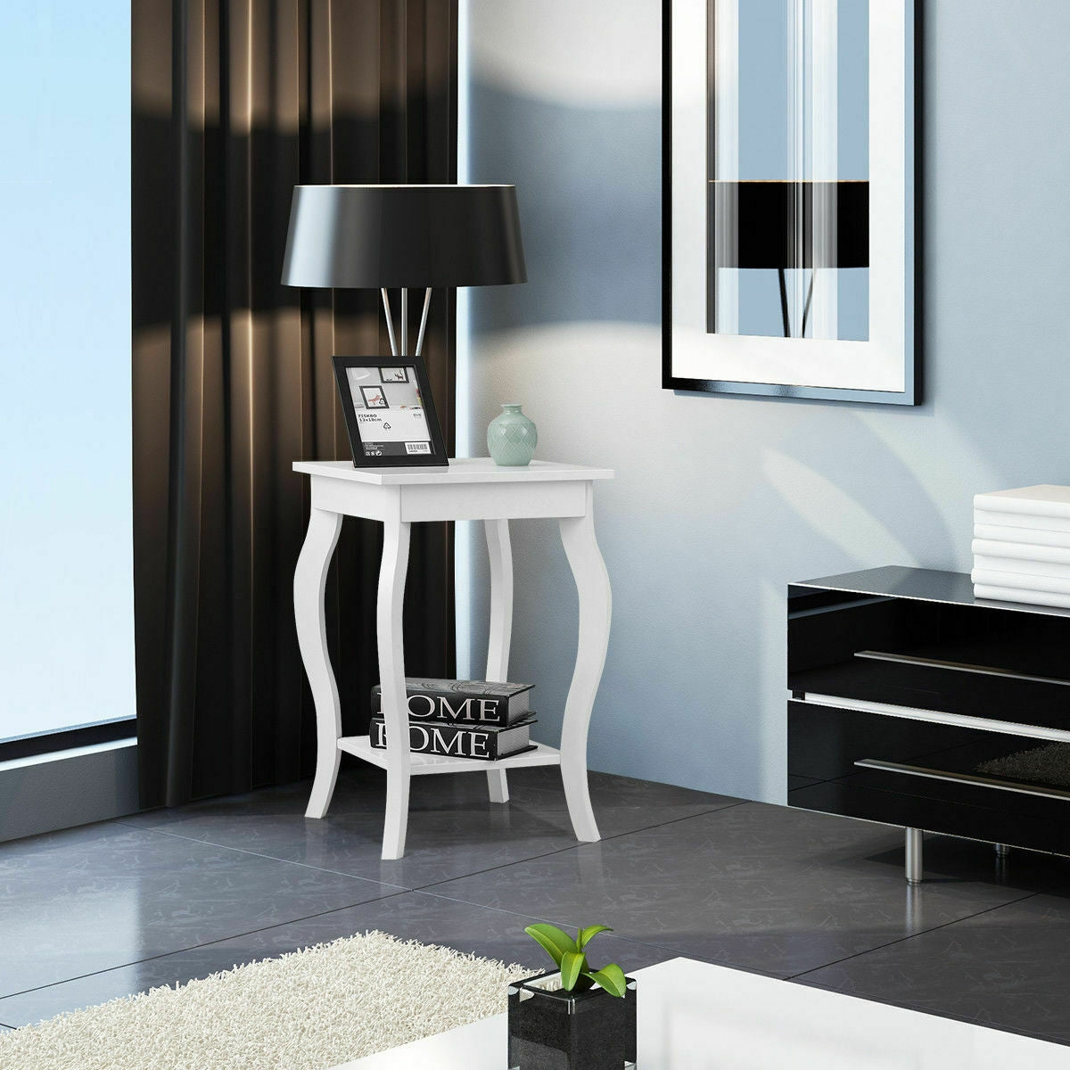 Accent Sofa End Side Table