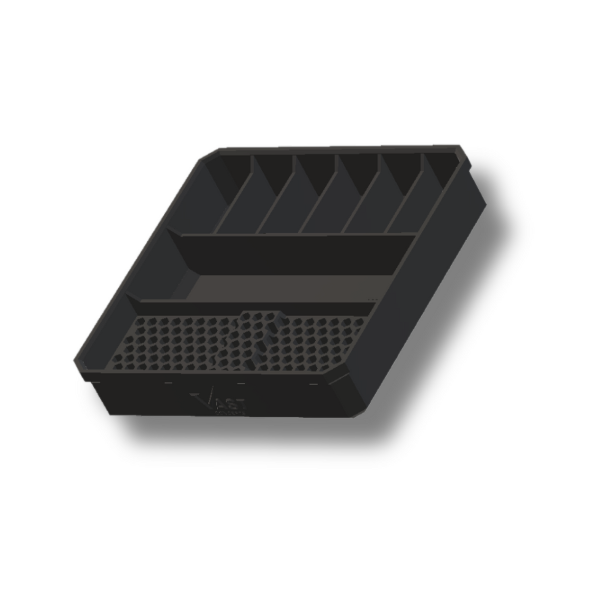 Milwaukee PACKOUT Slim Large 162 Bit & Small Parts Storage Bin - Black