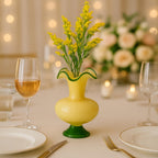 Glass Meadow Hand-Blown Glass Flower Vase  Décor - 11"
