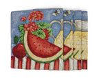 Tache Fruity Drinks Watermelon Lemonade Woven Tapestry Placemat Set (13082PM)