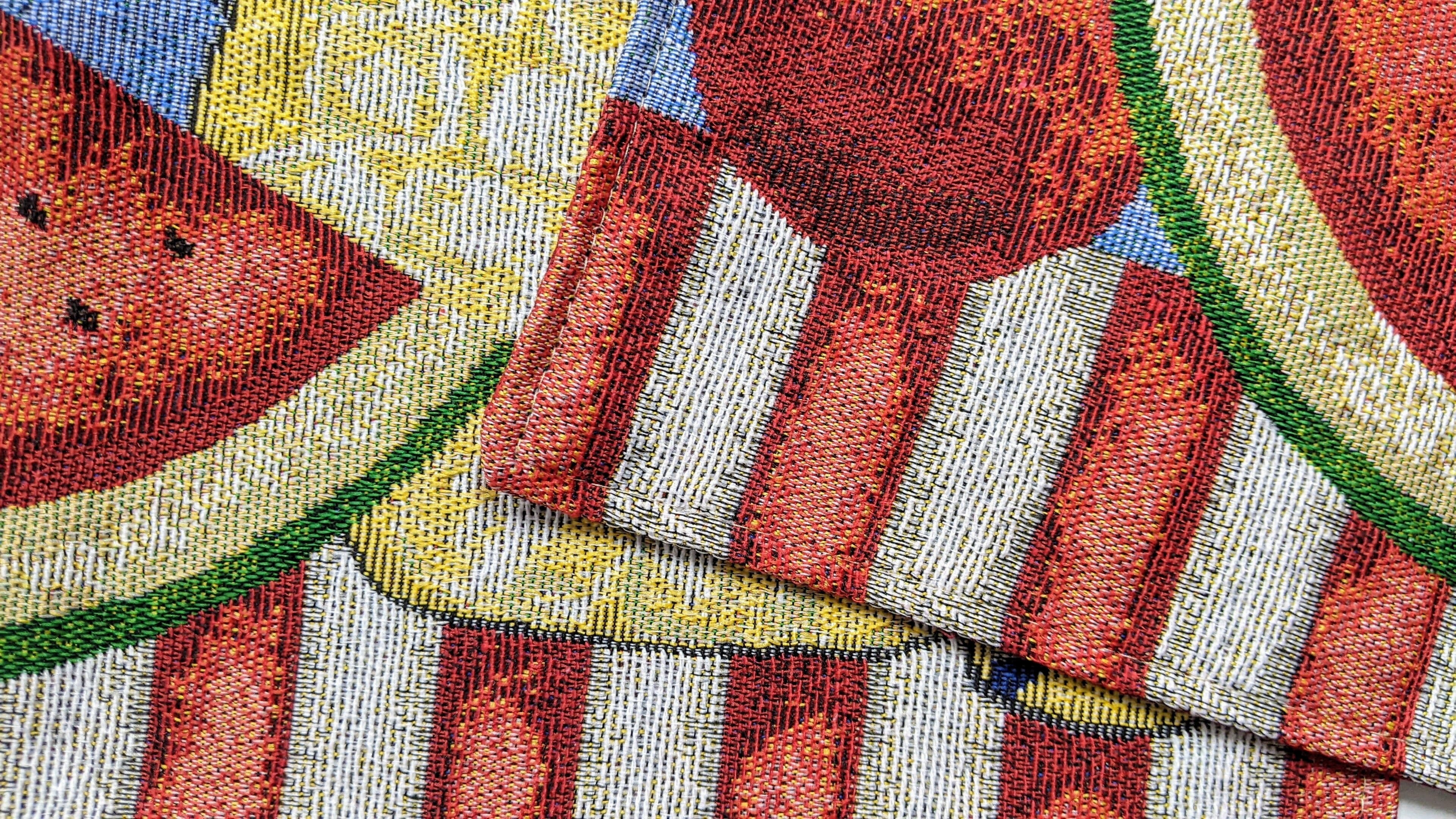 Tache Fruity Drinks Watermelon Lemonade Woven Tapestry Placemat Set (13082PM)