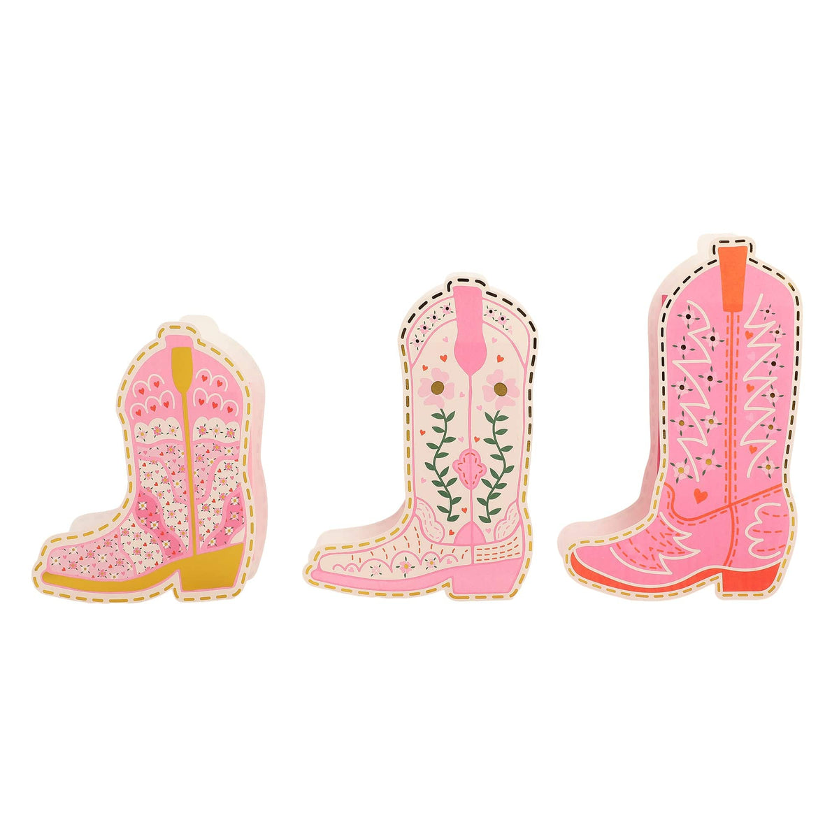 Boot Scoot Blooms Pop-Up Vase Slip Covers (set of 3)