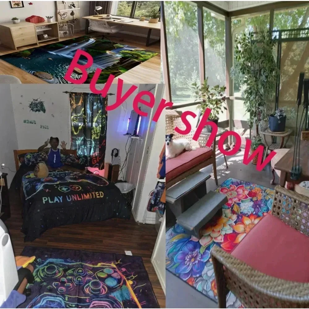 City & Race Track Carpet Series Non Slip Soft Easy To Clean Ideal for Home Play Area Vacation House Interactive Decor  Kid Rugs