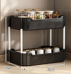 Mobile Storage Rack Trolley Kitchen Bathroom Bedroom Multi Storey Snacks Storage Rack with Wheels Organizer Home Accessories