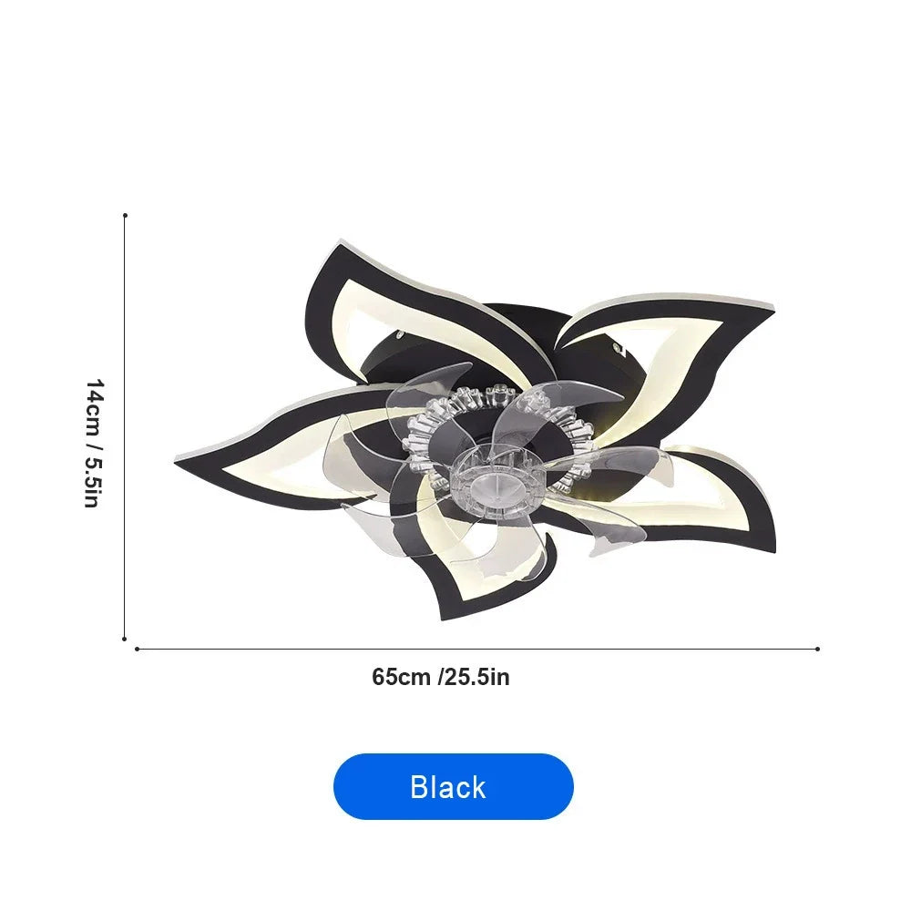 Modern Minimalist Led Ceiling Fan Lamp Smart Switch 65CM Ceiling Fans With Lights For Living Room Bedroom Home Decor Fan Lamp