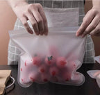 Silicone Food Storage Containers – Stand-Up Zip-Shut Bags