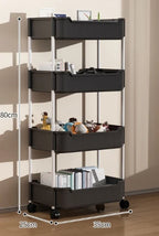 Mobile Storage Rack Trolley Kitchen Bathroom Bedroom Multi Storey Snacks Storage Rack with Wheels Organizer Home Accessories