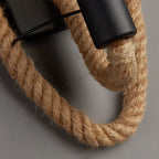 Retro Loft Rope Wall Lamp Stair Aisle Corridor Bedroom Living Room Restaurant Pub Cafe Wall Light Bra Round Wall Sconce