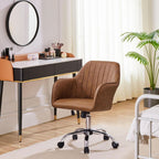 Height Adjustable Brown Ergonomic Office Desk Chair