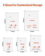 20-Pack Mixed-Size Vacuum Storage Bags + Pump — Reclaim Closet Space