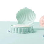 Creative Portable Shell Shape Soap Box Bathroom Drain Soap Holder Travel Soap Protect Case Bathroom Accessories Soap Dish Container with Lid with Drainer Seashell Soap Box Portable Soap Bar Holder Soap Tray Soap Saver Box Case For Home Travel