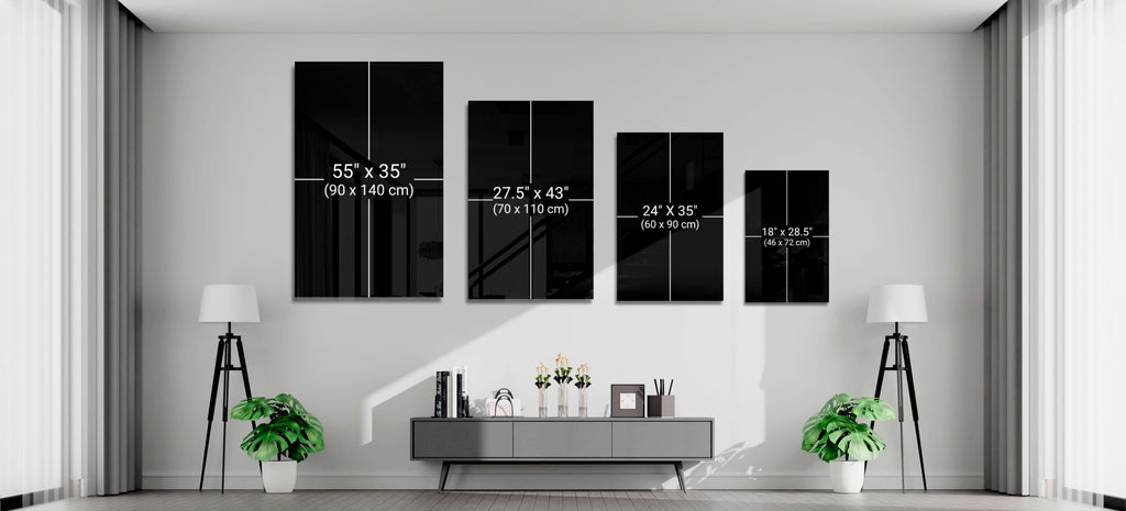 Vases and Trees Glass Wall Art