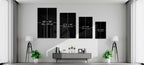 Vases and Trees Glass Wall Art