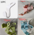 Plastic Closet Stack Hanger Rack Multi-function Wardrobe Space-saving Hanger Hook Coat Hook Bedroom Storage Wardrobe Organizer