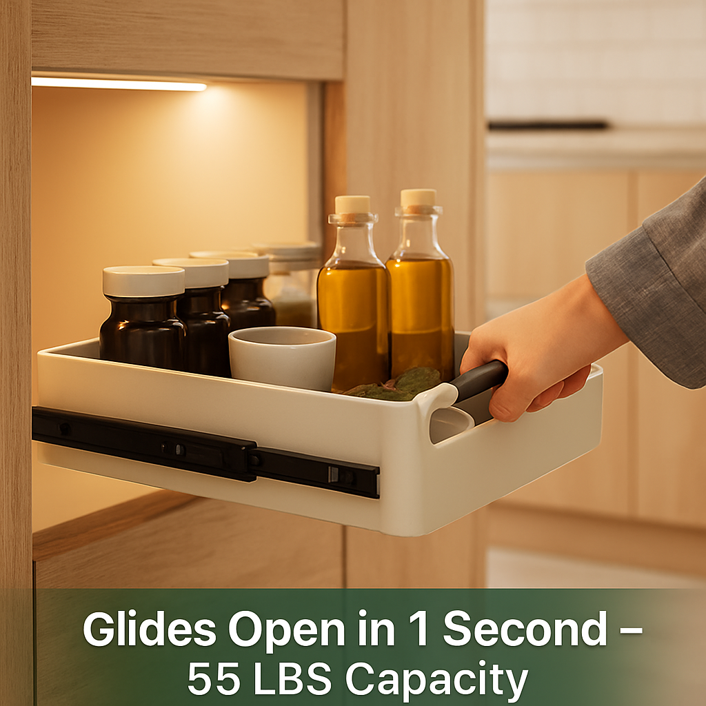 Pull Out Cabinet Organizers Sliding Shelf Spice Rack