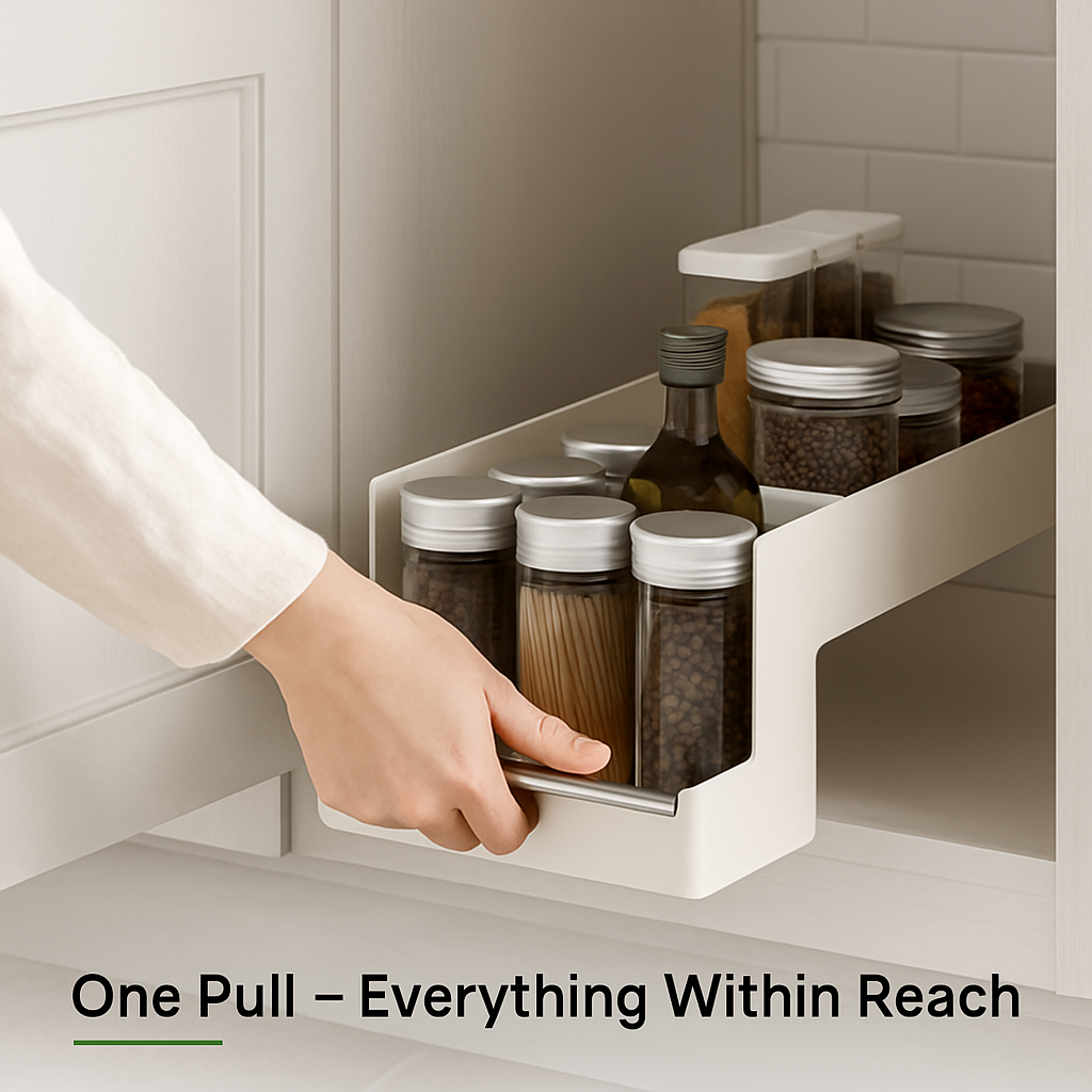 Pull Out Cabinet Organizers Sliding Shelf Spice Rack