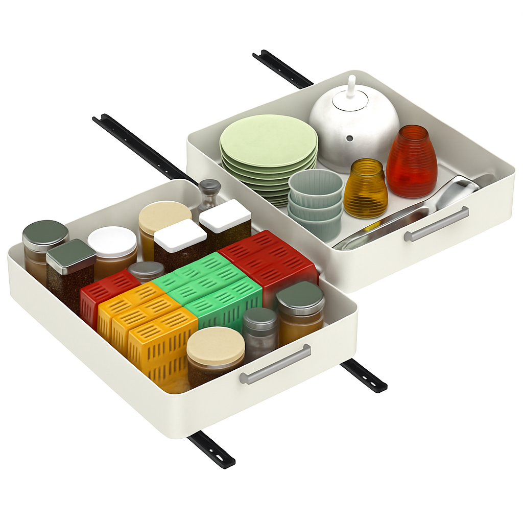 Pull Out Cabinet Organizers Sliding Shelf Spice Rack