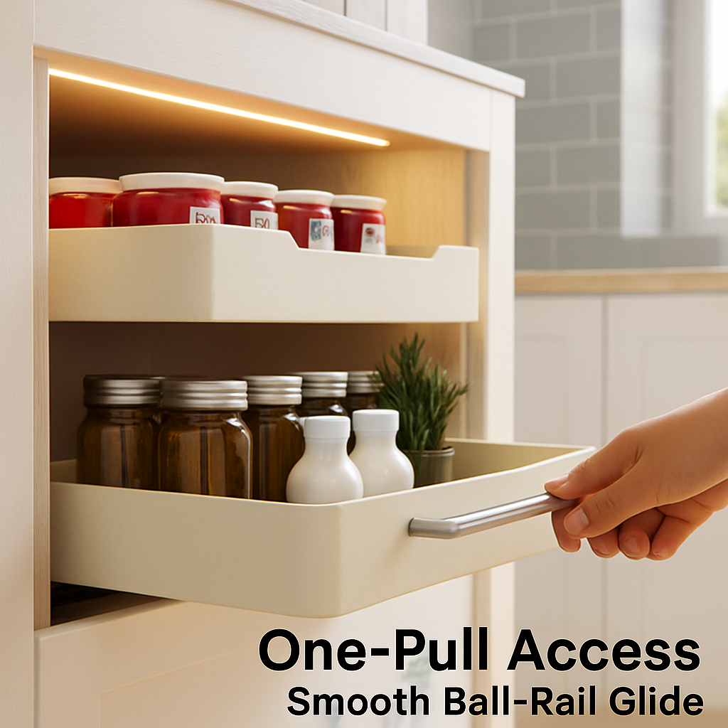 Pull Out Cabinet Organizers Sliding Shelf Spice Rack