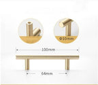 Stainless Steel Kitchen Door Cabinet T Bar Handle Pull Knob Door Pull Handle Stainless Door Handle Stainless Steel Hollow Bar Drawer Pulls Cupboard Knob For Kitchen Furniture