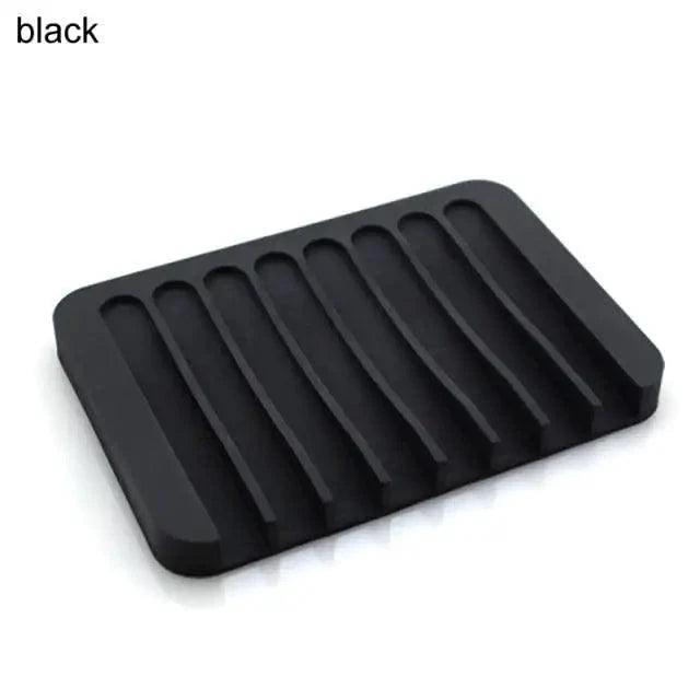 Soap Box Lotus Shape Non-slip Portable Silicone for Water Draining Solid Color Draining Soap Dish Bathroom Accessories otus Flowers Soap Dish with Drain Silicon Soap Holder Non-Slip Flexible Soap Tray for Bathroom Shower
