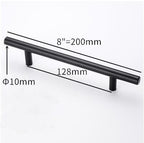 Stainless Steel Kitchen Door Cabinet T Bar Handle Pull Knob Door Pull Handle Stainless Door Handle Stainless Steel Hollow Bar Drawer Pulls Cupboard Knob For Kitchen Furniture