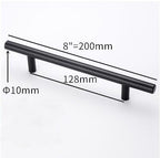 Stainless Steel Kitchen Door Cabinet T Bar Handle Pull Knob Door Pull Handle Stainless Door Handle Stainless Steel Hollow Bar Drawer Pulls Cupboard Knob For Kitchen Furniture