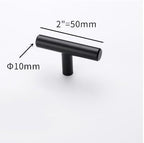 Stainless Steel Kitchen Door Cabinet T Bar Handle Pull Knob Door Pull Handle Stainless Door Handle Stainless Steel Hollow Bar Drawer Pulls Cupboard Knob For Kitchen Furniture