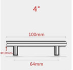 Stainless Steel Kitchen Door Cabinet T Bar Handle Pull Knob Door Pull Handle Stainless Door Handle Stainless Steel Hollow Bar Drawer Pulls Cupboard Knob For Kitchen Furniture