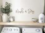 Wash & Dry Wooden Sign