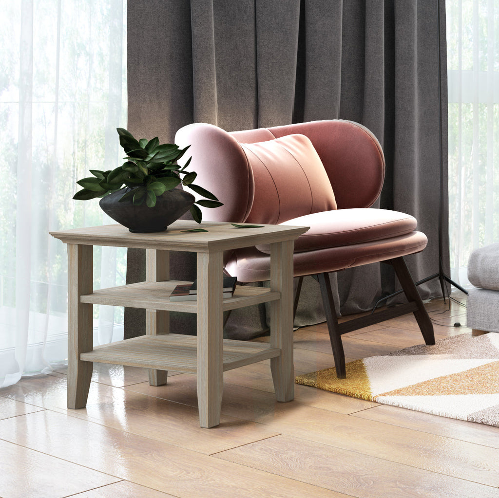 Acadian Solid Wood Narrow Side Table