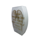 A Piece of Heaven is in our Home Lighted Vase - Gold Lettering