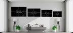 Vases and Trees Glass Wall Art