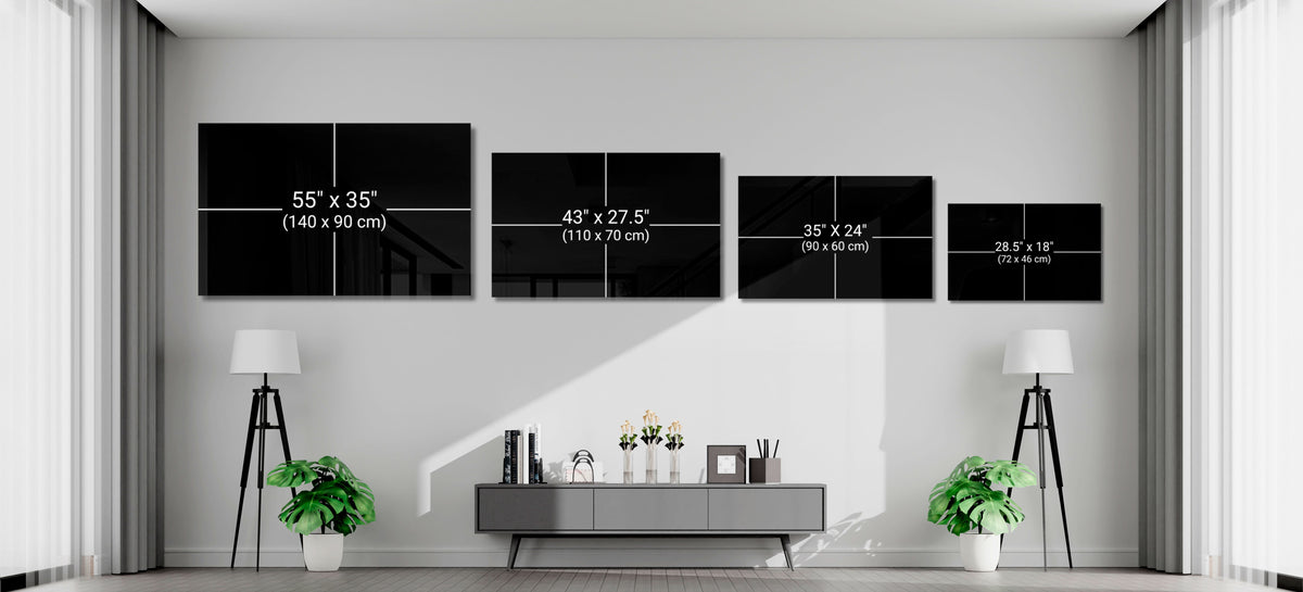 Vases and Trees Glass Wall Art